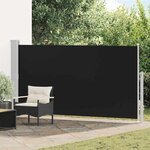 vidaXL Auvent latéral de patio 160x300 cm Noir