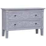 vidaXL Buffet avec 2 tiroirs 90x30x60 cm Bois d'acajou massif