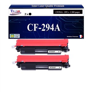 T3AZUR -2x Toners compatibles avec HP CF294A (94A) pour HP LaserJet Pro MFP M118dw  M148dw  M148fdw