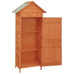 vidaXL Armoire de rangement de jardin Marron 42 5x64x190 cm