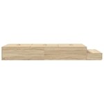 vidaXL Cadre de lit avec rangement avec tiroir Chêne Sonoma 90 cm