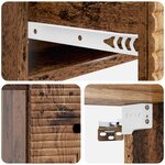 vidaXL Cabinet de chevet mural Bois ancien 34 5 x 33 x 20 cm
