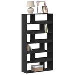 vidaXL Bibliothèque noir 100x33x187 5 cm bois d'ingénierie