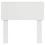 vidaXL Tête de lit Blanc Brillant 75 cm Bois d'ingénierie