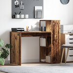 vidaXL Bureau d'écriture Bois ancien Bois d'ingénierie Standard