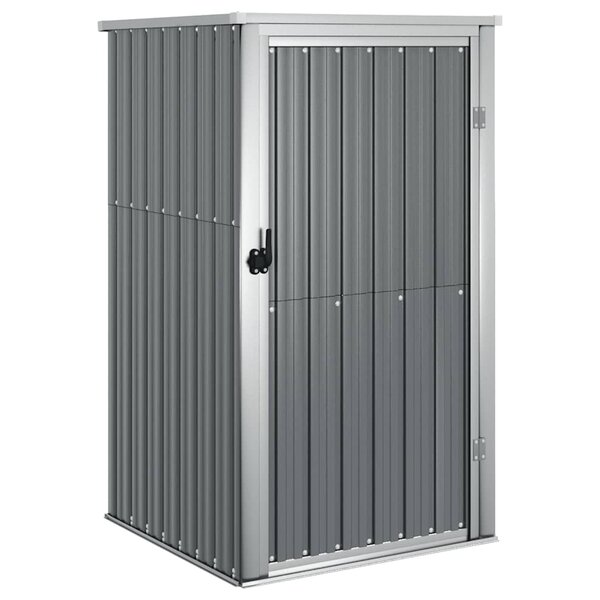vidaXL Abri à outils de jardin gris 88x89x161 cm acier galvanisé