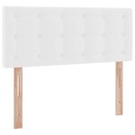 vidaXL Lit de Rangement Blanc pur 120 x 200 cm Cuir synthétique