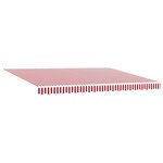 vidaXL Cadre d'auvent Rouge et Blanc 450 × 300 cm
