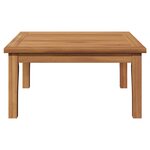 vidaXL Table de Jardin Marron Teck massif