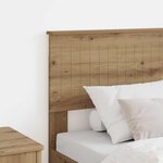 vidaXL Tête de lit Chêne artisanal 80 cm Bois d'ingénierie