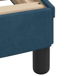 vidaXL Cadre de lit avec tête de lit Dover bleu 100x200cm velours