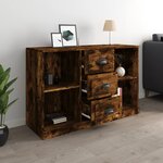 vidaXL Buffet chêne fumé 104 5x35 5x67 5 cm bois d'ingénierie