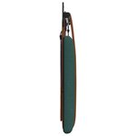 vidaXL Tête de lit suspendue Avec lumière LED Vert foncé PU antique