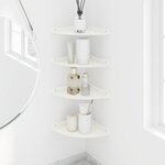 vidaXL Étagère flottante avec étagère 4 Pièces Blanc 24 x 24 x 2 cm