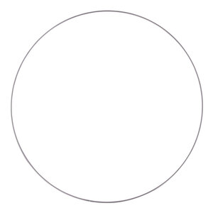 Anneau en métal revêtu 60cm Argent