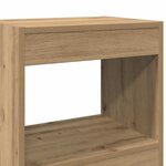 vidaXL Bibliothèque/Séparateur de pièce chêne artisanal 40x30x198 cm