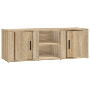 vidaXL Meuble TV Chêne sonoma 100x31 5x35 cm Bois d'ingénierie