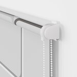 vidaXL Store enrouleur de douche avec cassette largeur du tissu 116 cm