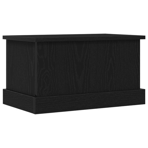 Boîte de stockage vidaXL Chêne noir 50x30x28 cm Bois d'ingénierie
