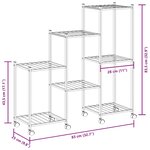 vidaXL Jardinière avec roues 83x25x83 5 cm Noir Fer