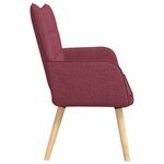 vidaXL Sofa 2 places Bordeaux 115 x 61 x 87 cm Tissu