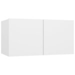 vidaXL Ensemble de meubles TV 10 Pièces Blanc Bois d'ingénierie