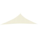 vidaXL Voile d'ombrage 160 g/m² Crème 4x5x6 8 m PEHD