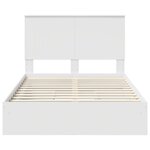 vidaXL Lit de Rangement Blanc 120 x 200 cm Bois d'ingénierie
