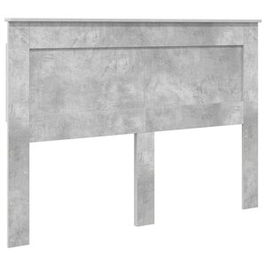 vidaXL Tête de lit Gris béton 140 cm Bois d'ingénierie