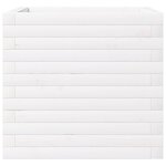 vidaXL Jardinière blanc 50x50x46 cm bois de pin massif