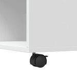 vidaXL Table basse blanc 80x80x40 cm bois d'ingénierie