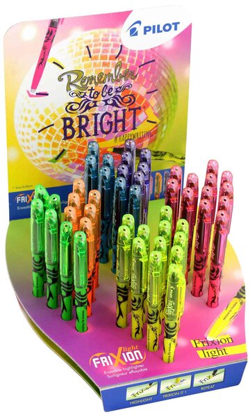 Surligneur FRIXION light  présentoir de 84 pièces PILOT
