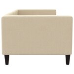 vidaXL Lit de repos crème 80x200 cm tissu