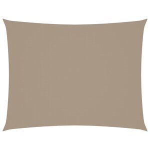 vidaXL Voile de parasol tissu oxford rectangulaire 2x3 m taupe