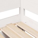 vidaXL Lit de jour avec gigogne et tiroirs sans matelas blanc 90x200cm