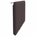 vidaXL Coussin de tête de lit Hanko marron foncé 80 cm tissu