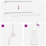 vidaXL Auvent Rétractable Jaune et orange et blanc 4 x 2 m