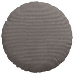 vidaXL Coussins de siège 2 Pièces Gris clair Ø 30 x 13 cm