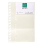 Recharge De 10 Pochettes Détachables Pour Porte Cartes De Visite Exactive® - 19x12 5cm - Cristal - Exacompta