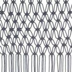 vidaXL Rideau en macramé Anthracite 140x240 cm Coton