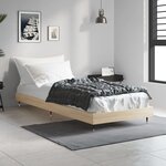 vidaXL Cadre de lit sans matelas chêne sonoma 75x190 cm
