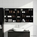 vidaXL Ensemble de Meubles de Salle de Bain 3 Pièces 120 x 14 5 x 70 cm