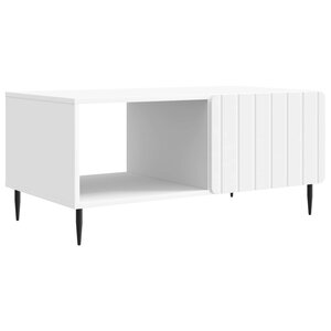 vidaXL Table basse Blanc 90 x 50 x 40 cm Bois d'ingénierie