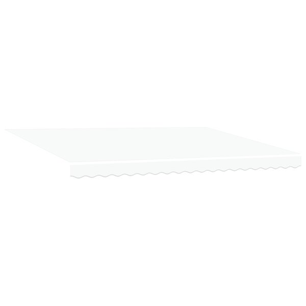 vidaXL Store banne manuel rétractable blanc 450 x 350 cm