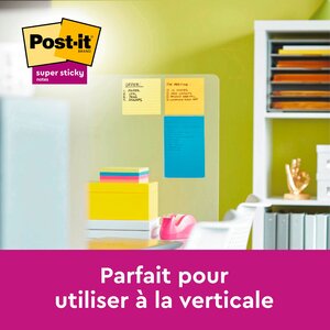 Bloc 100 notes repositionnable 102 x 152mm Jaune POST-IT