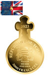 Pièce de monnaie en Or 3000 Francs g 0.031 (1/1000 oz) Millésime 2023 Gold Gift KING CHARLES III SOVEREIGNS ORB 1/1000