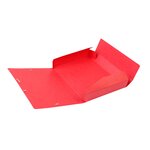Boite De Classement Cartobox Dos 40mm Carte Lustrée - A4 - Rouge - X 10 - Exacompta