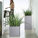 LECHUZA Jardinière CANTO Stone 30 High ALL-IN-ONE Gris pierre