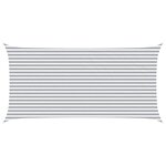vidaXL Voile d'ombre Gris clair et blanc 6 x 3 m