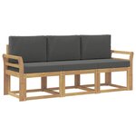 vidaXL Ensemble de canapés d'extérieur 3 pc